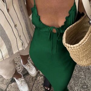 SHEIN Green Maxi Dress